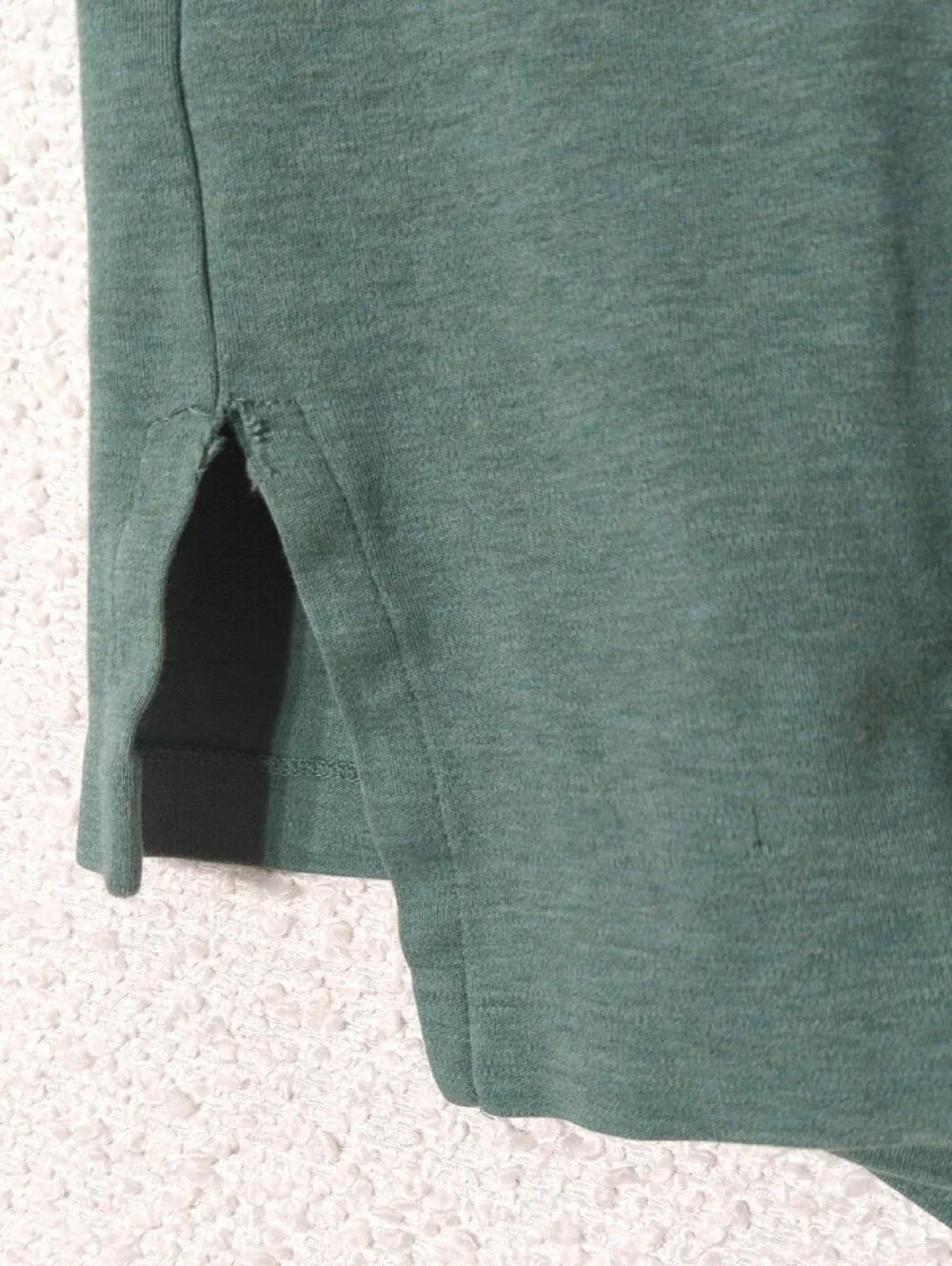 Polo by Ralph Lauren Heathered Green Short Sleeve Polo with Purple Logo